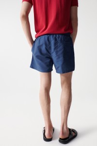 BLUE SWIMMING SHORTS WITH DRAWSTRING