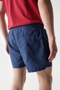 SHORT DE BAIN BLEU AVEC CORDON