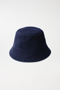 DENIM HAT WITH EMBROIDERY