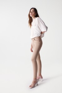 JEAN SECRET PUSH IN COUPE SKINNY, BEIGE