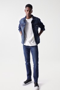 VESTE EN JEAN REGULAR S-REPEL