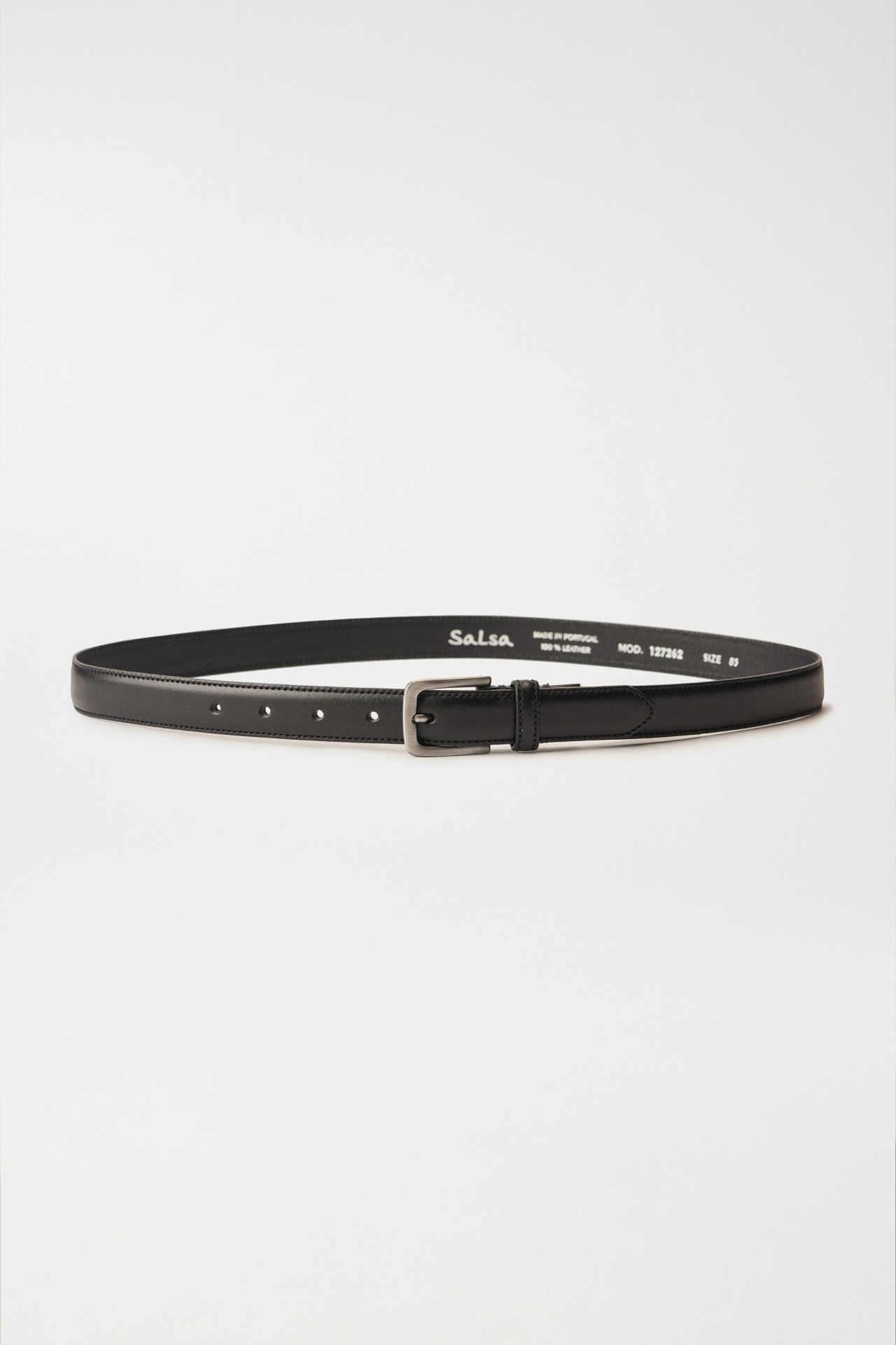 BLACK LEATHER BELT