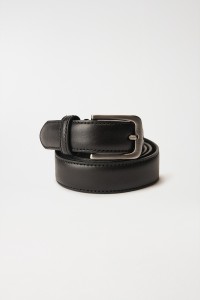 BLACK LEATHER BELT