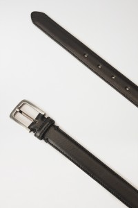 BLACK LEATHER BELT