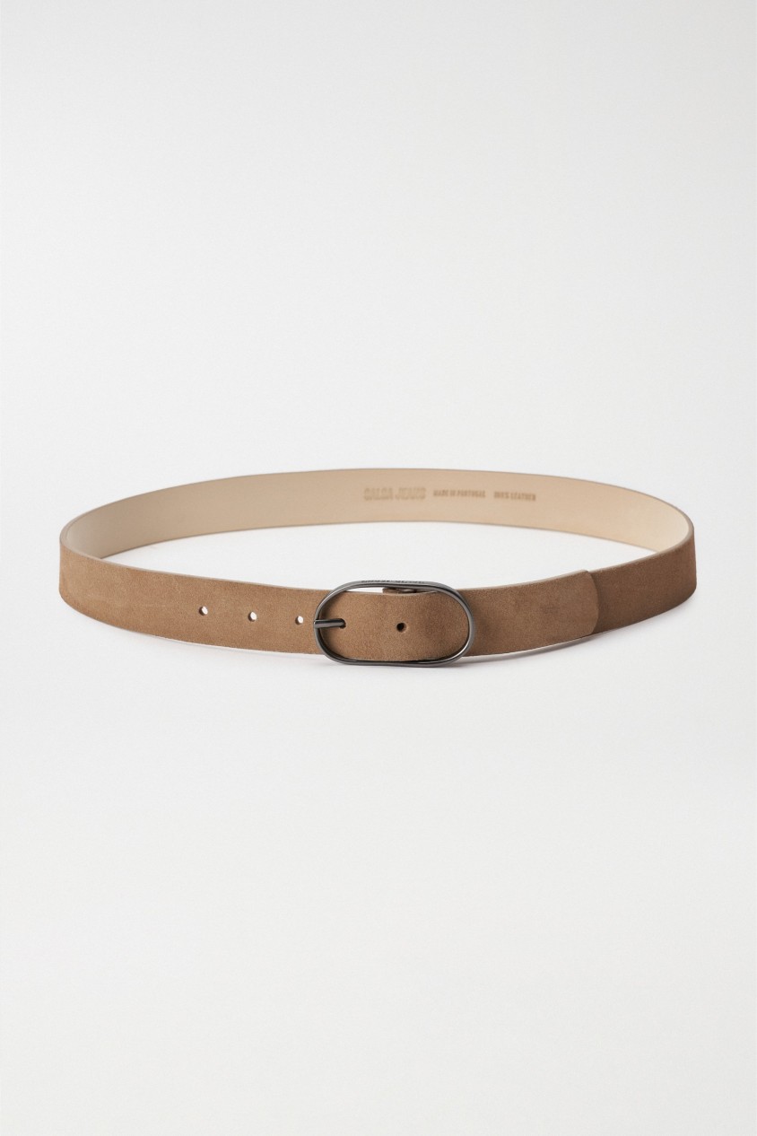 LIGHT BROWN SUEDE BELT