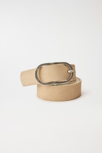 CEINTURE BEIGE EN DAIM