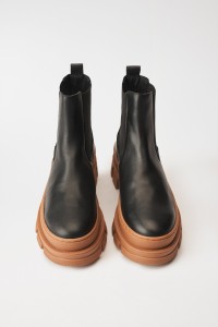 BOTTINES EN CUIR CHUNKY