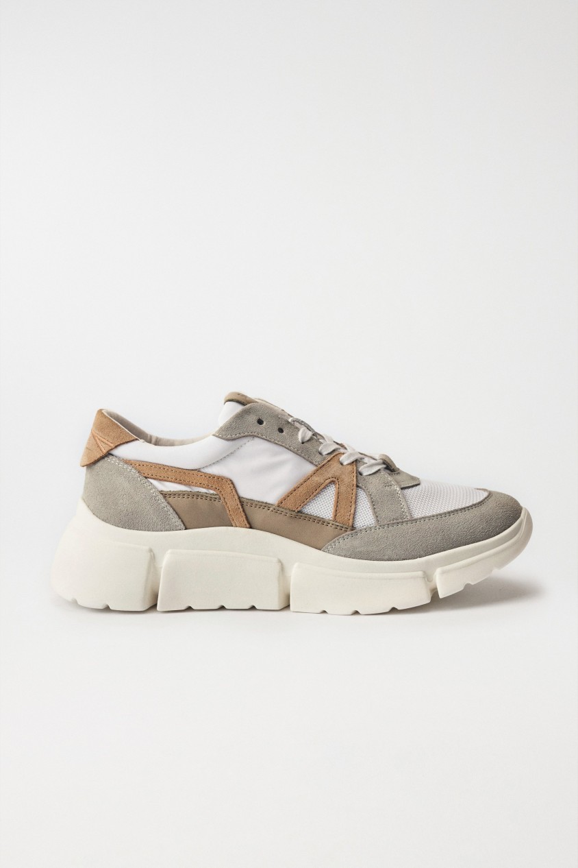 SNEAKERS AUS LEDER CHUNKY