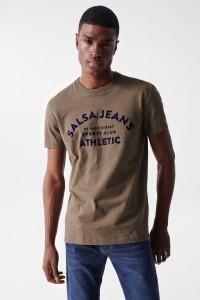 T-SHIRT AVEC LOGO SALSA EN VELOURS