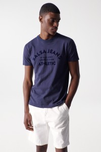 T-SHIRT AVEC LOGO SALSA EN VELOURS