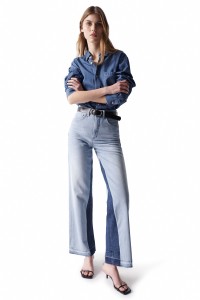 FAITH PUSH IN CROPPED WIDE LEG JEANS