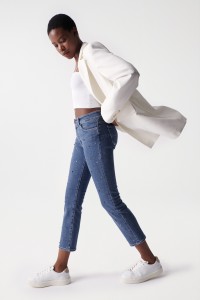 DESTINY PUSH UP JEANS WITH GEMSTONE DETAILS