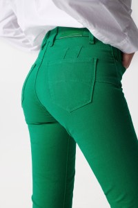 VAQUEROS DESTINY PUSH UP CROPPED FLARE VERDES