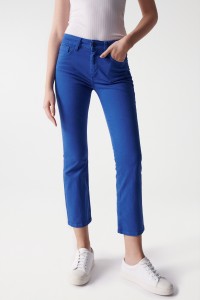 VAQUEROS DESTINY PUSH UP CROPPED FLARE AZULES