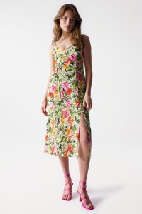 VESTIDO FLORAL MIDI