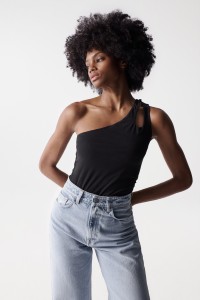 TOP WITH ASYMMETRICAL NECKLINE