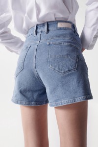 EMBROIDERED FAITH PUSH IN SHORTS