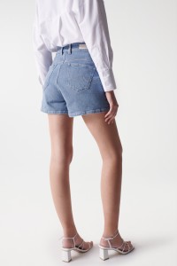 EMBROIDERED FAITH PUSH IN SHORTS