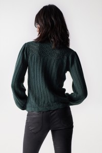 PULL EN MAILLE  POINT OUVERT