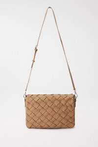 LEATHER BAG WITH BRAIDED EFFECT