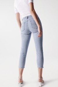 CROPPED FAITH PUSH IN-JEANS, SLIM