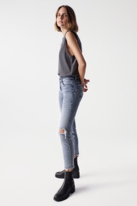 DESTINY PUSH UP JEANS WITH RIPS MADALENA ABECASIS