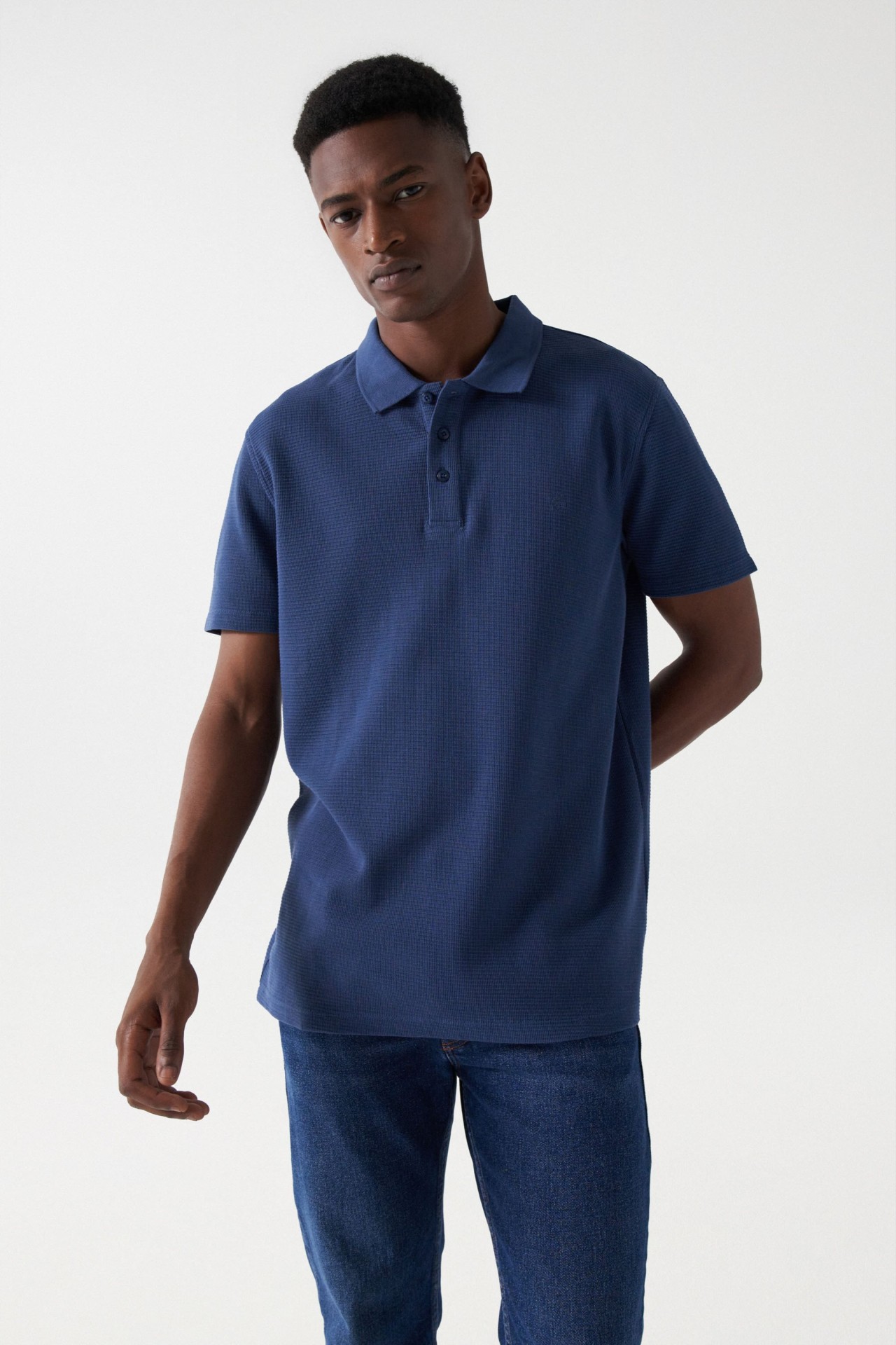 TEXTURED POLO SHIRT