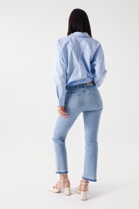 JEAN DESTINY PUSH UP CROPPED FLARE