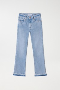 JEANS DESTINY PUSH UP CROPPED FLARE