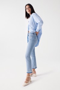 DESTINY PUSH UP-JEANS, CROPPED FLARE