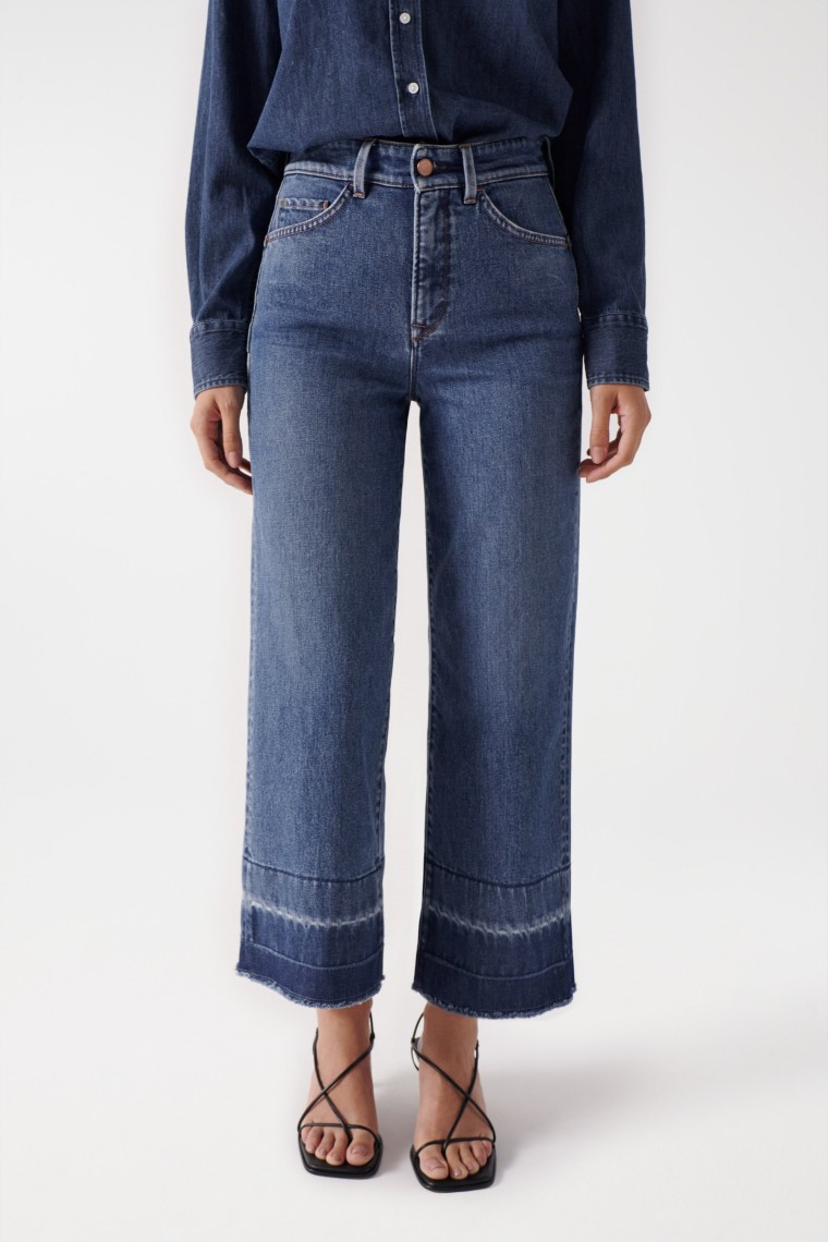 FAITH PUSH IN JEANS WITH UNDONE HEM