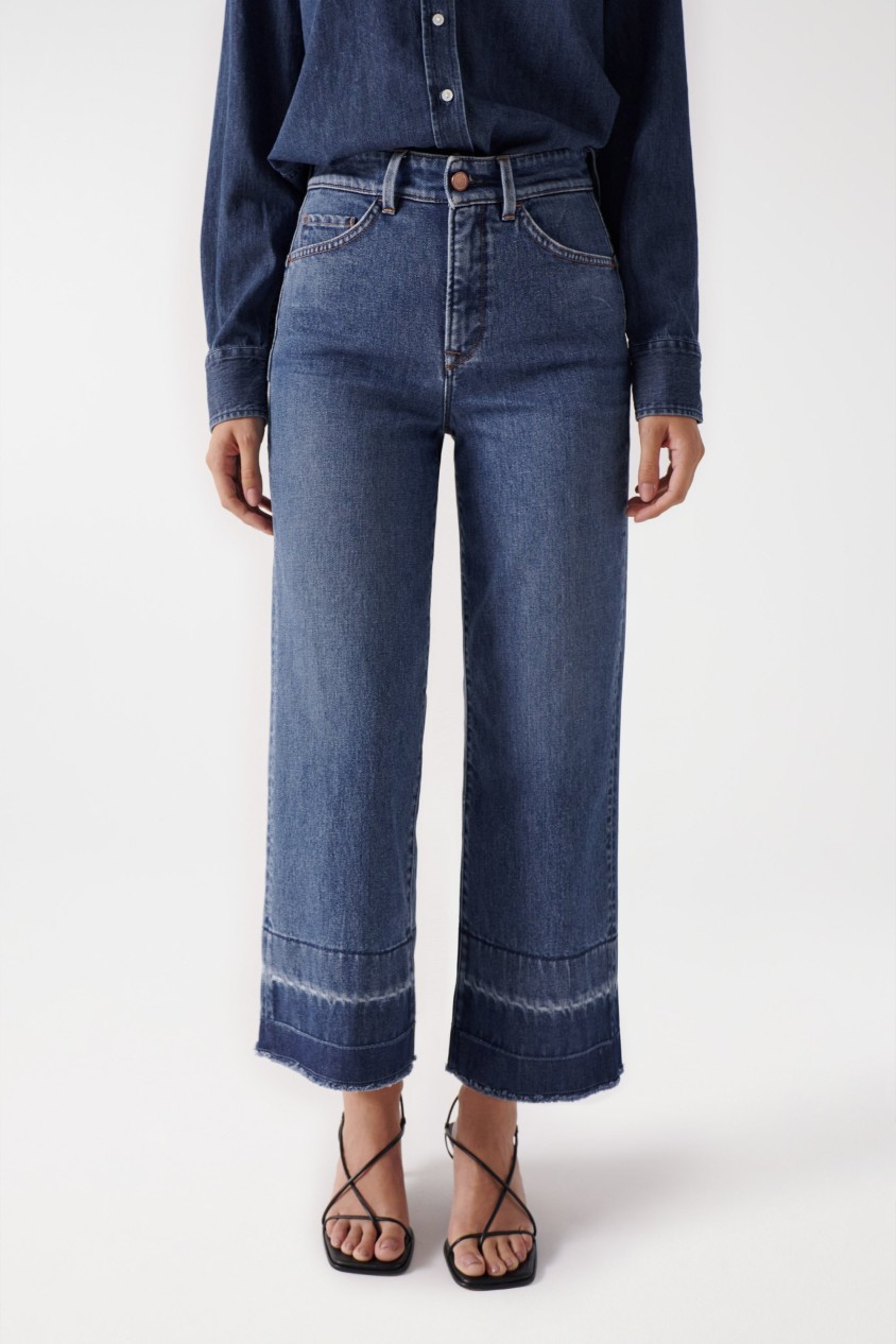 FAITH PUSH IN JEANS WITH UNDONE HEM