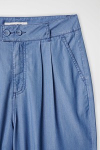 CALAS LIGHTDENIM BAGGY CROPPED SLIM