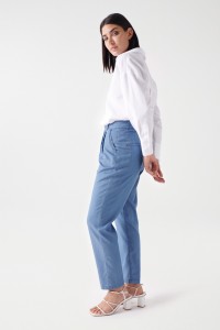 JEAN EN LIGHTDENIM BAGGY CROPPED SLIM