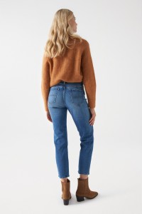 TRUE-JEANS MIT RISSEN