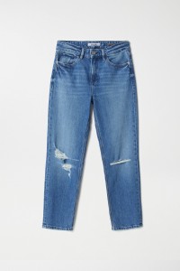 TRUE-JEANS MIT RISSEN