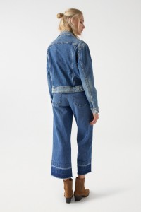 WEITE DENIM-JACKE