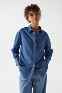 OVERSIZE LIGHTDENIM HEMD