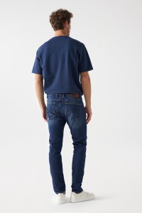 JEANS SLIM LAVAGEM ESCURA