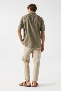 SHORT-SLEEVE LYOCELL SHIRT