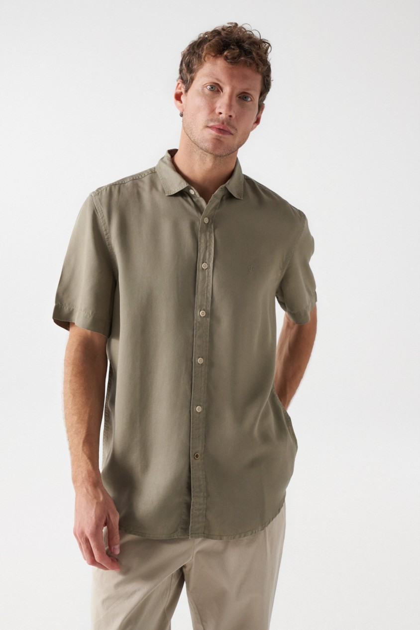 CHEMISE  MANCHES COURTES EN LYOCELL