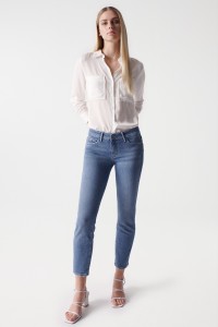 WONDER PUSH UP-JEANS, CROPPED SLIM