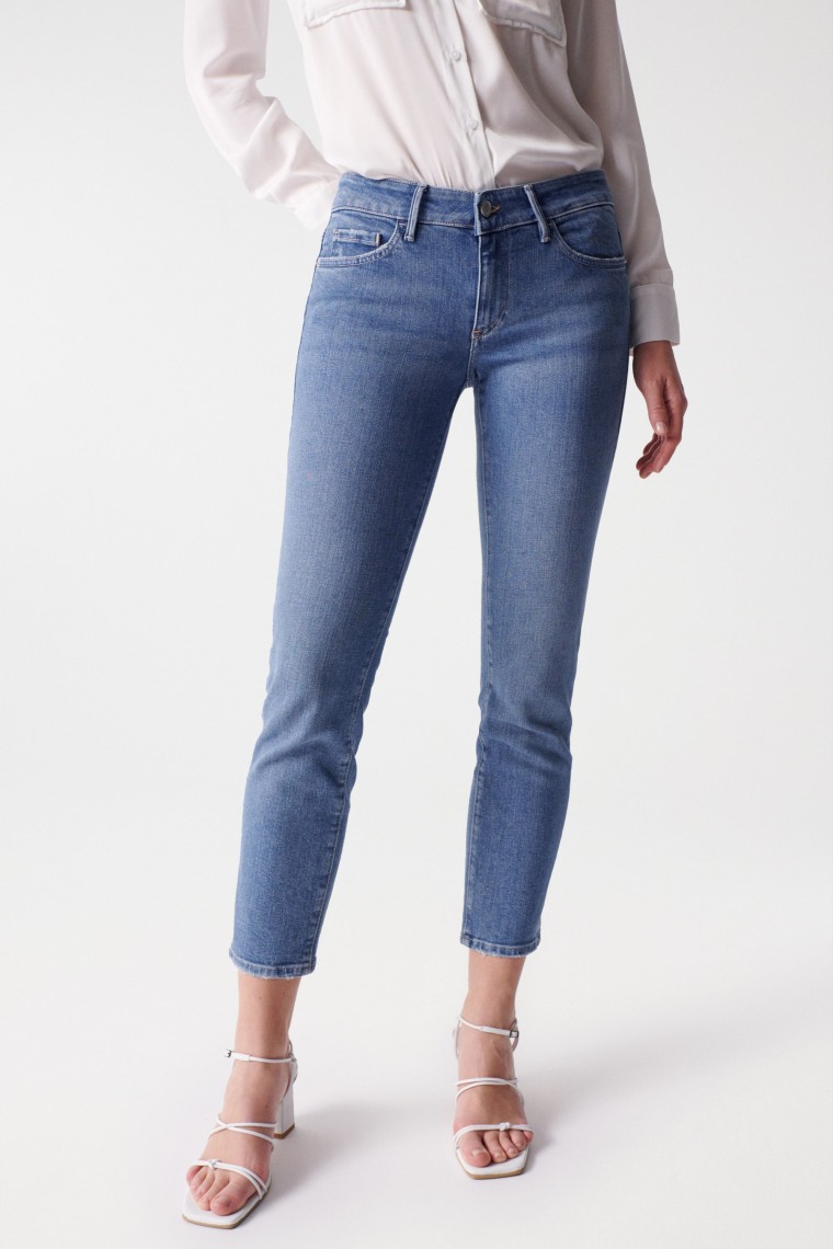 WONDER PUSH UP-JEANS, CROPPED SLIM