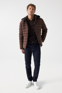 BLOUSON AVIATEUR EN DAIM