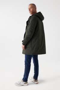 LANGER PARKA MIT KAPUZE