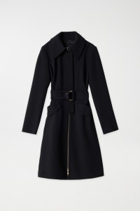 BELTED GABARDINE COAT