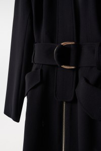 BELTED GABARDINE COAT