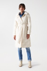 MANTEAU MATELASS AVEC CEINTURE