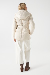 PUFFER JACKET WITH BELT