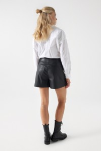 JUPE-SHORT EFFET CUIR